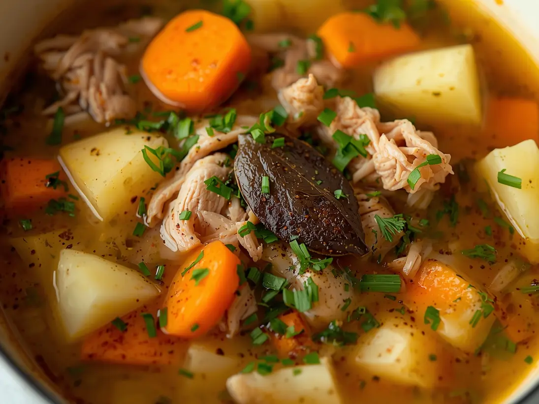 cabbage soup ready to serve