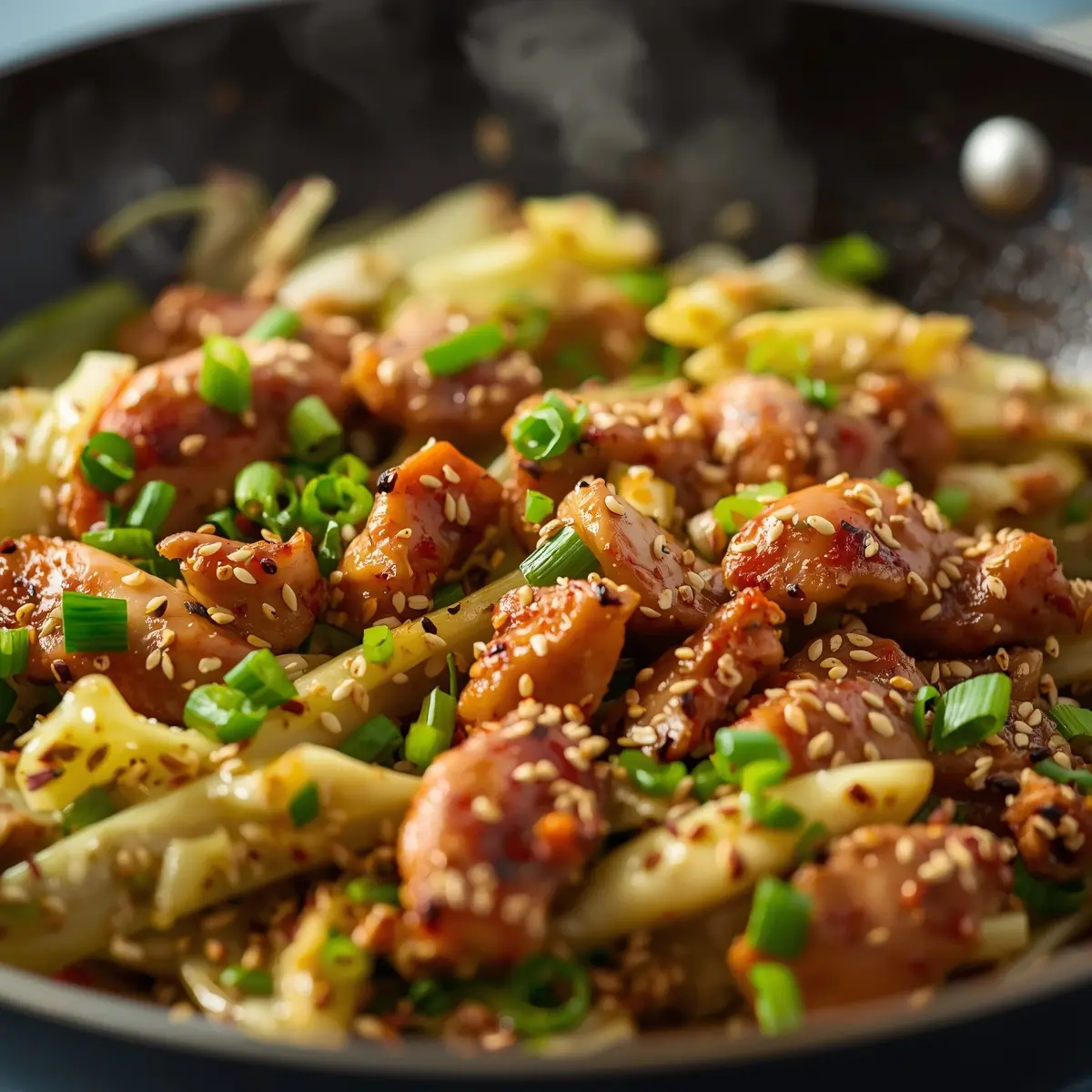 Cooking instructions for cabbage stir fry