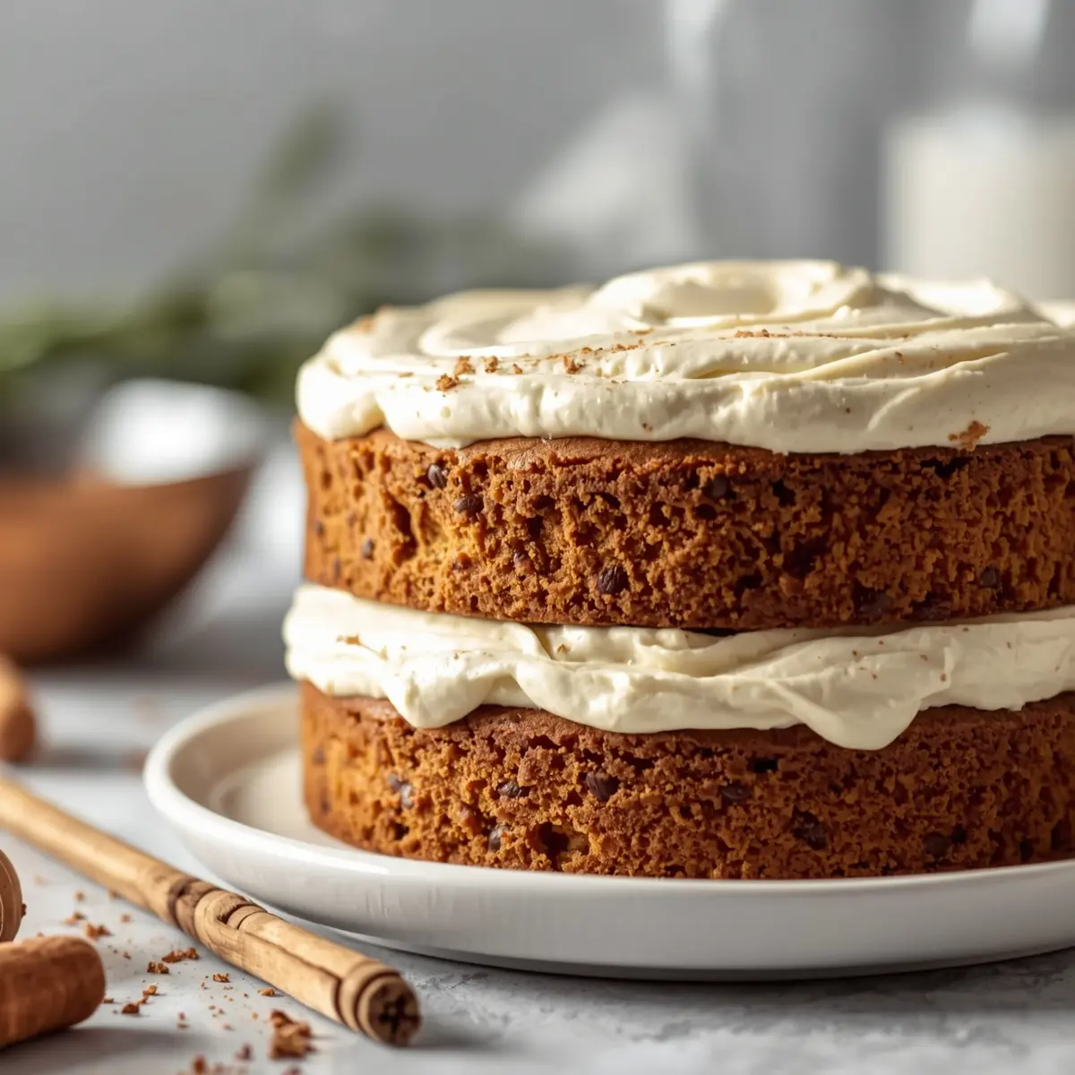 Cooking instructions for carrot cake