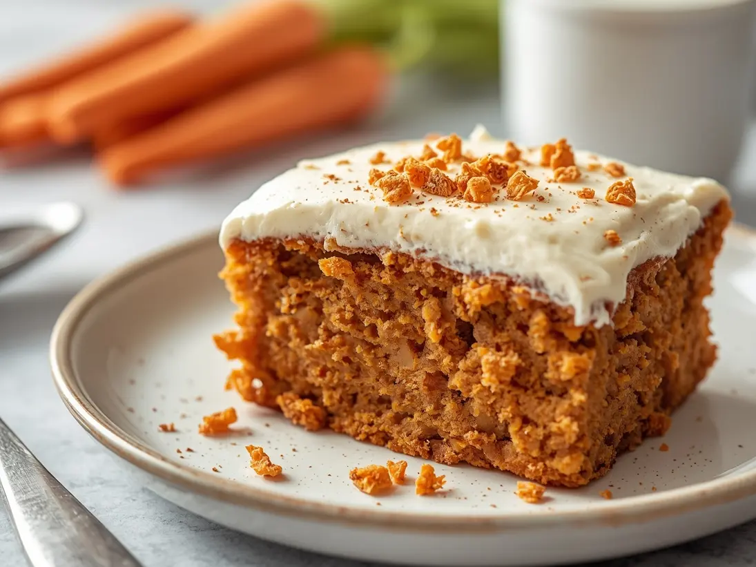 carrot cake ready to serve