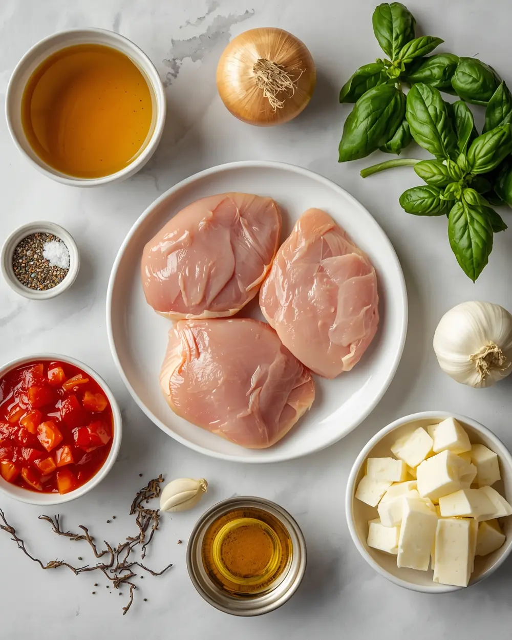 Ingredients for crockpot Italian chicken