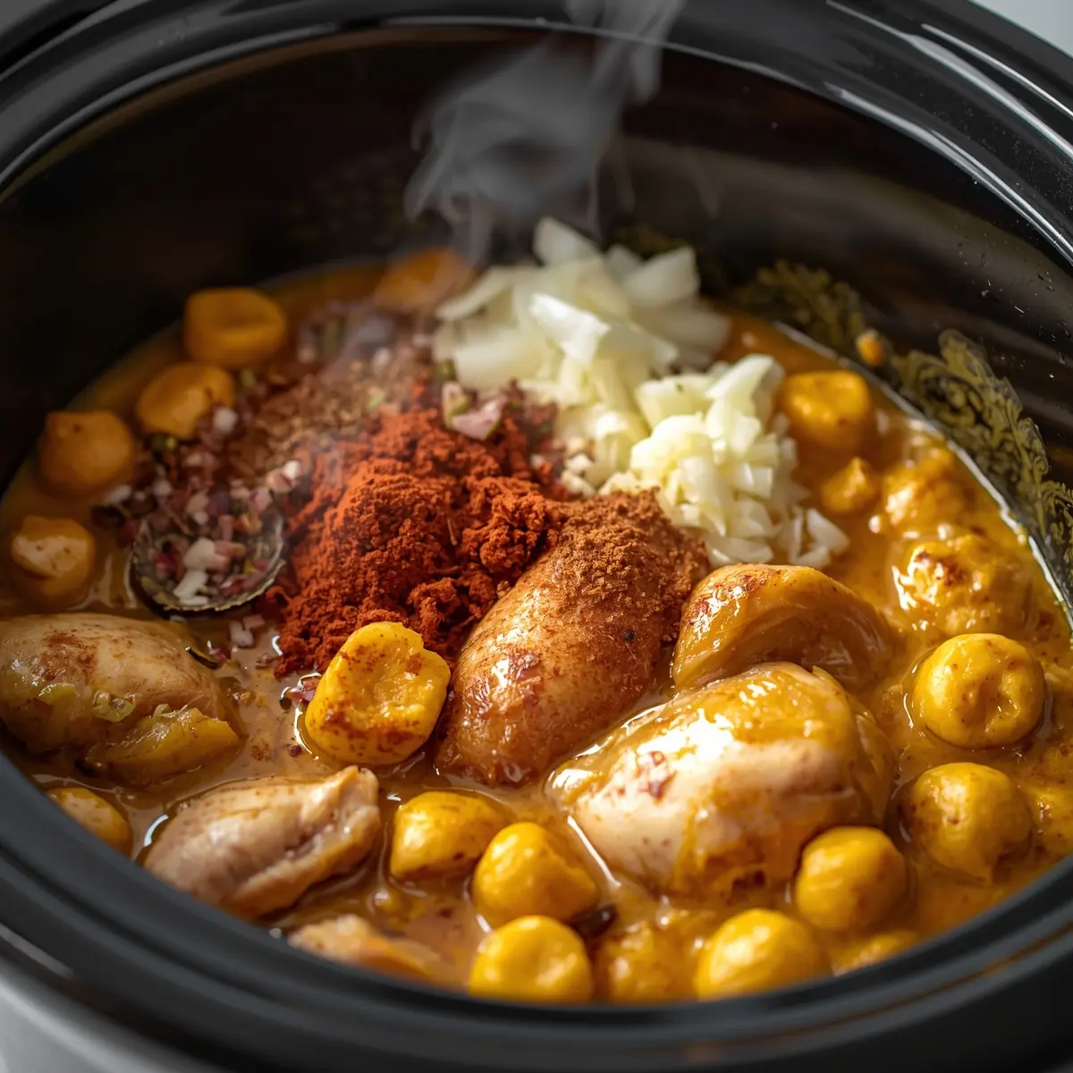Cooking instructions for crockpot chicken curry