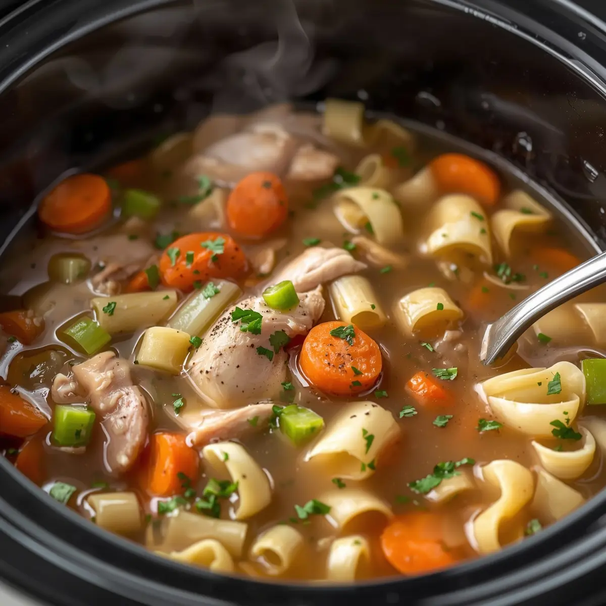 Cooking instructions for crockpot chicken noodle soup