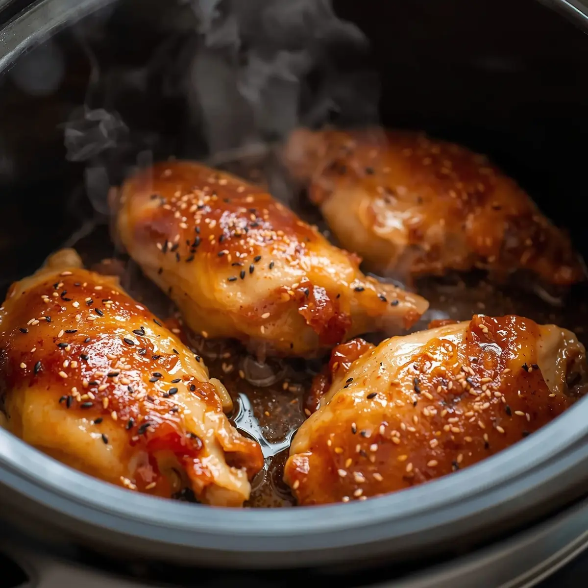 Cooking instructions for crockpot honey garlic chicken
