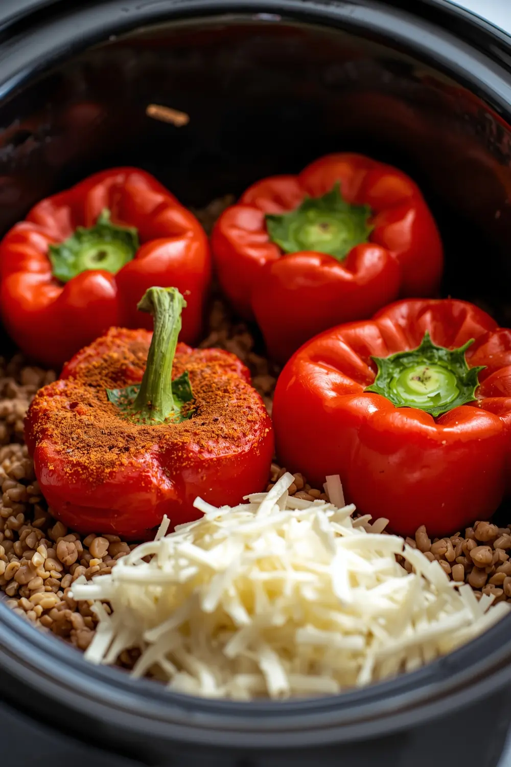 crockpot stuffed peppers