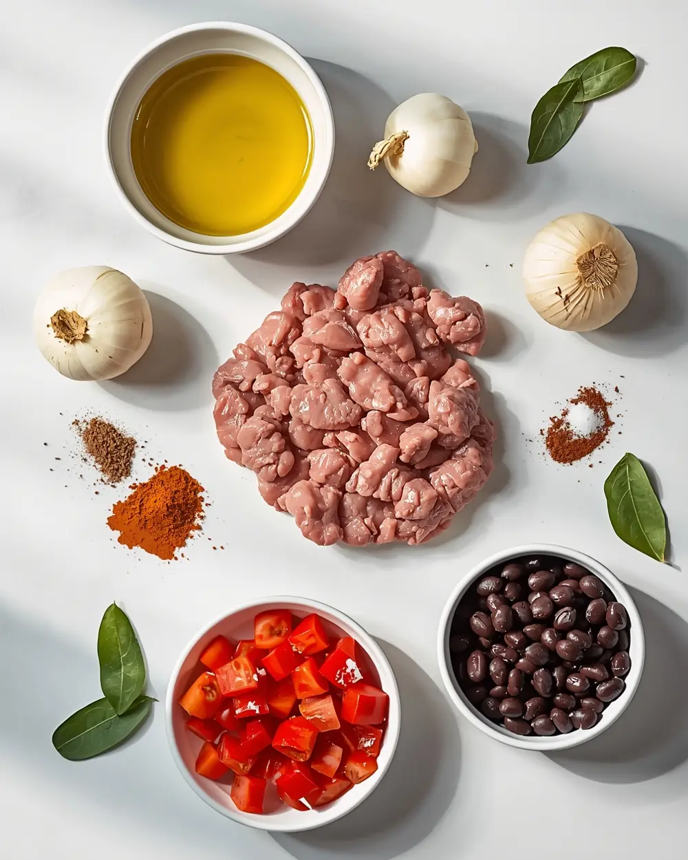 Ingredients for crockpot turkey chili