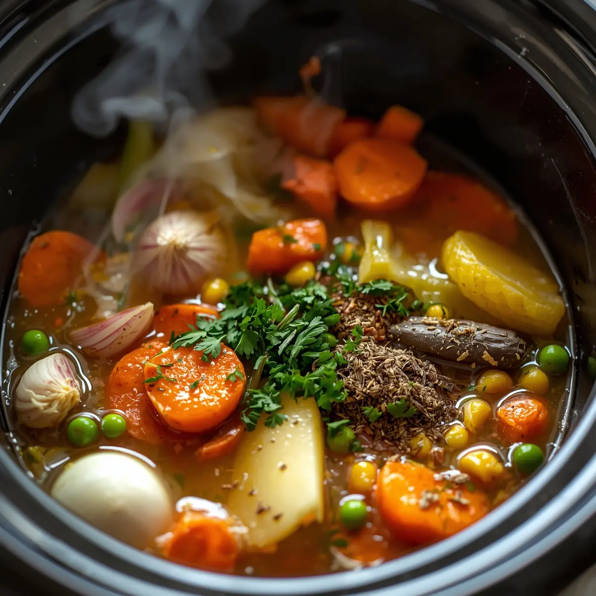 Cooking instructions for crockpot vegetable soup