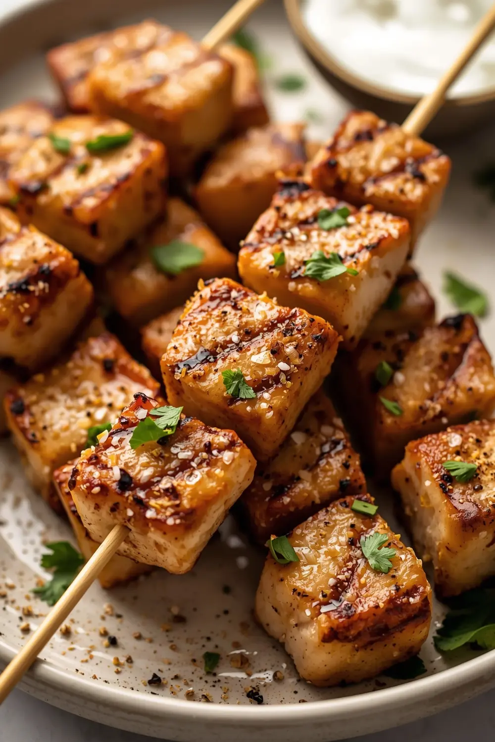 grilled chicken skewers