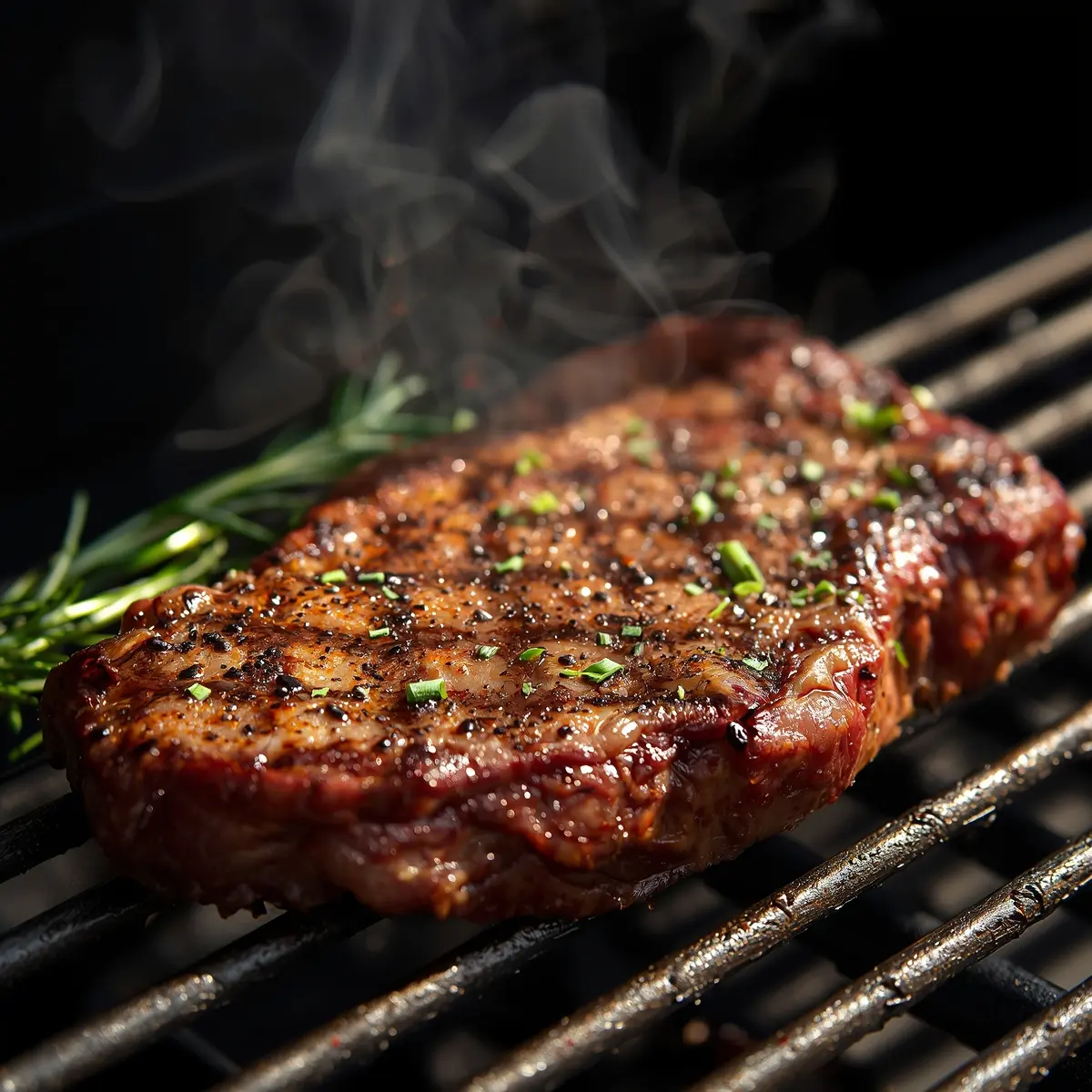 Cooking instructions for grilled steak