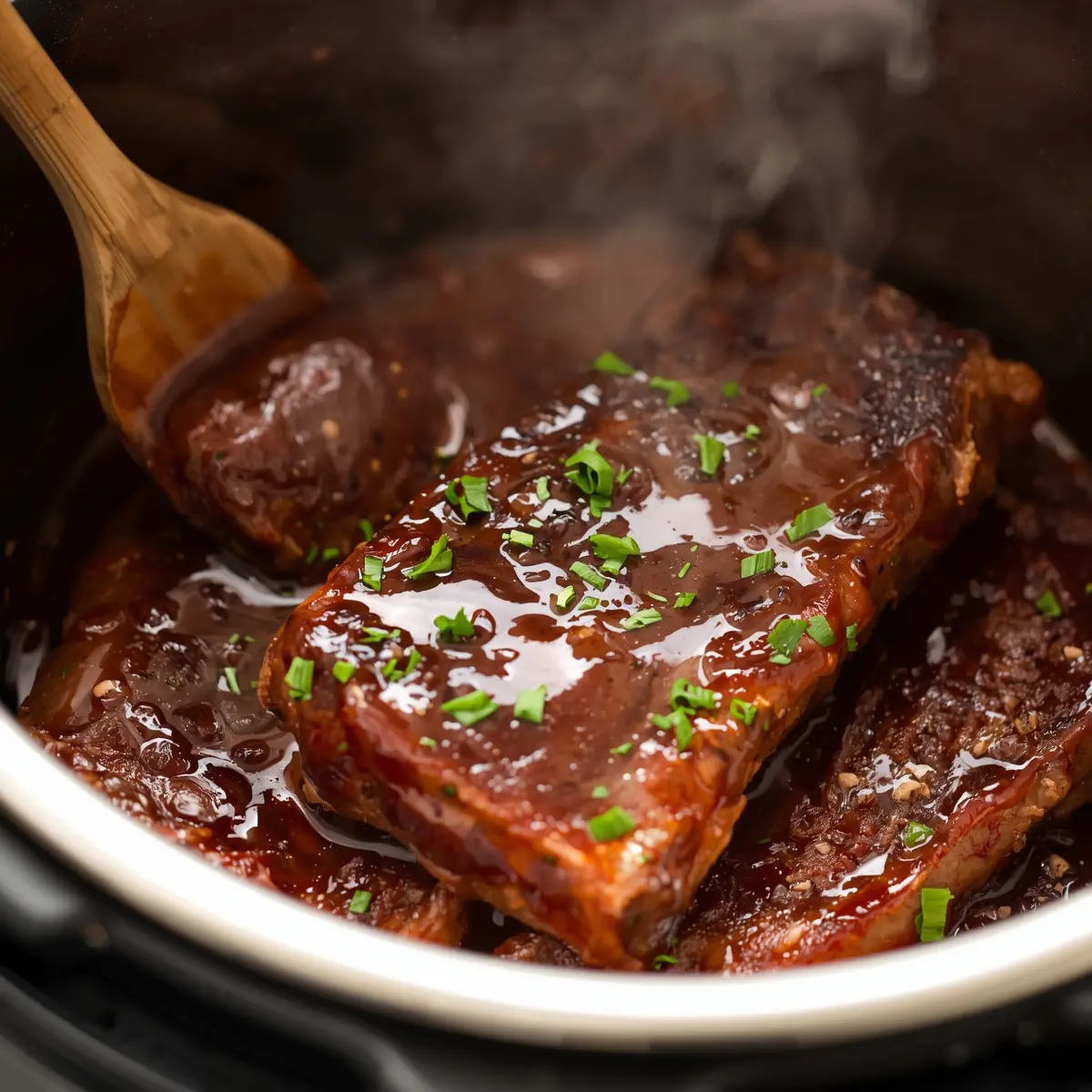 Cooking instructions for instant pot BBQ ribs