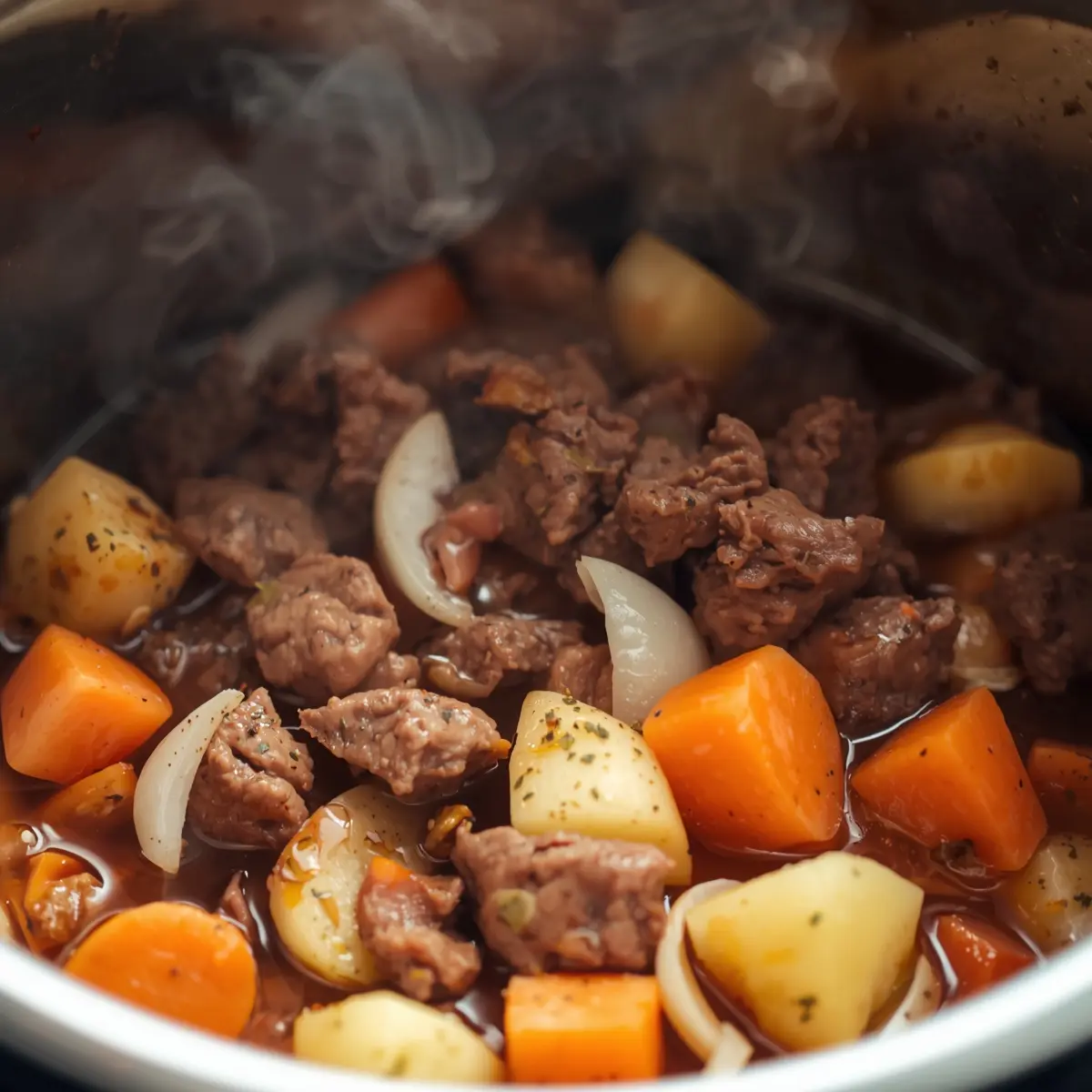 Cooking instructions for instant pot beef stew