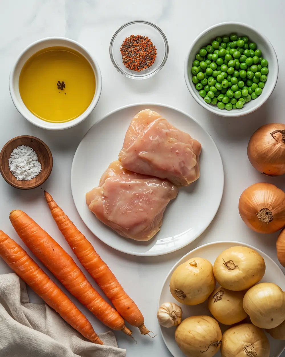 Ingredients for instant pot chicken