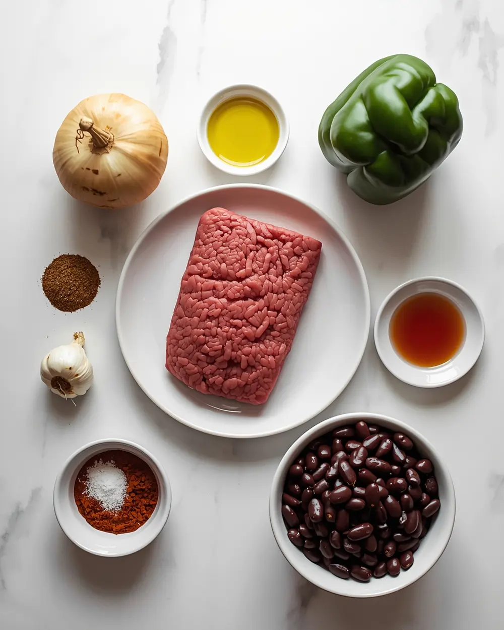 Ingredients for instant pot chili