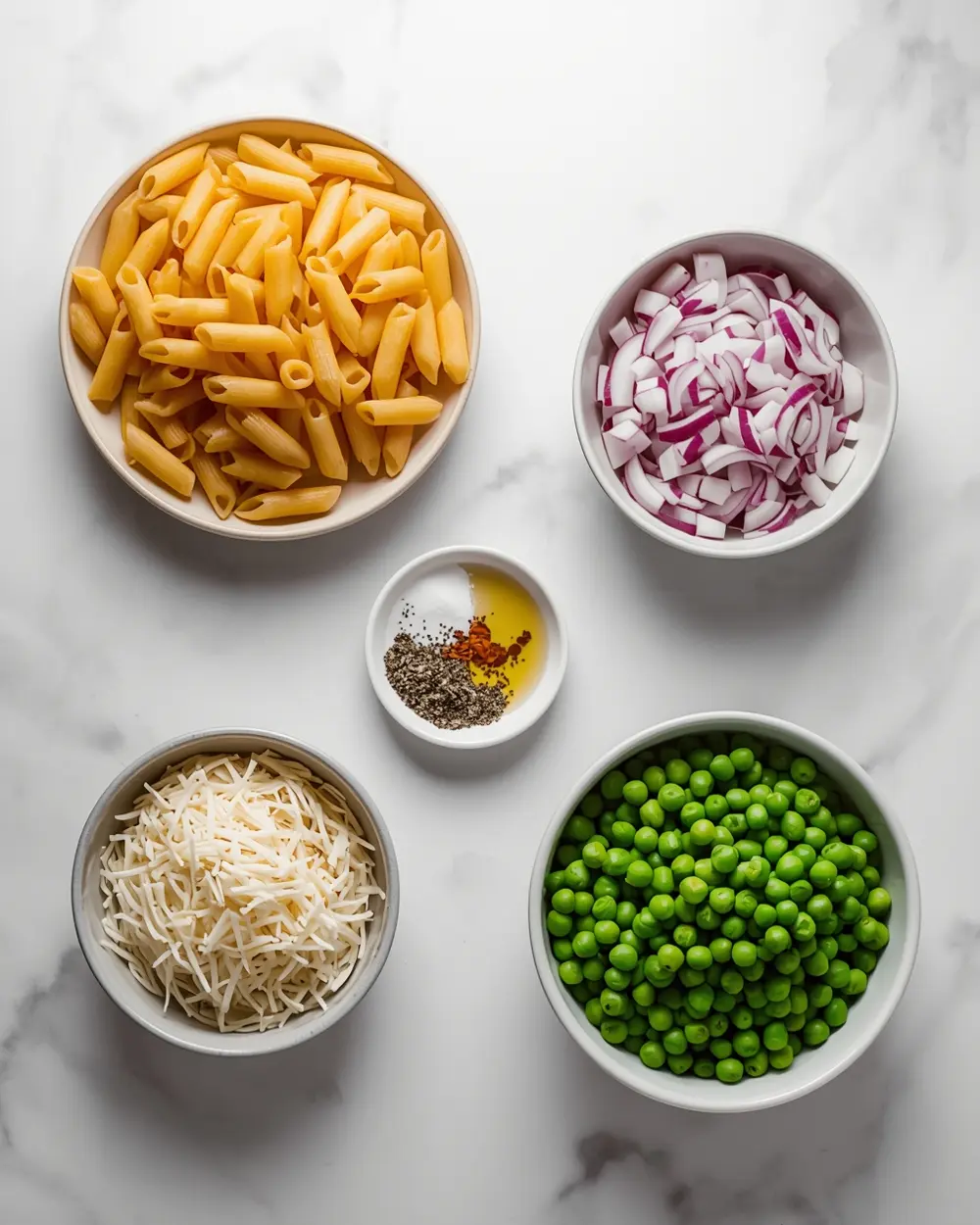 Ingredients for instant pot pasta