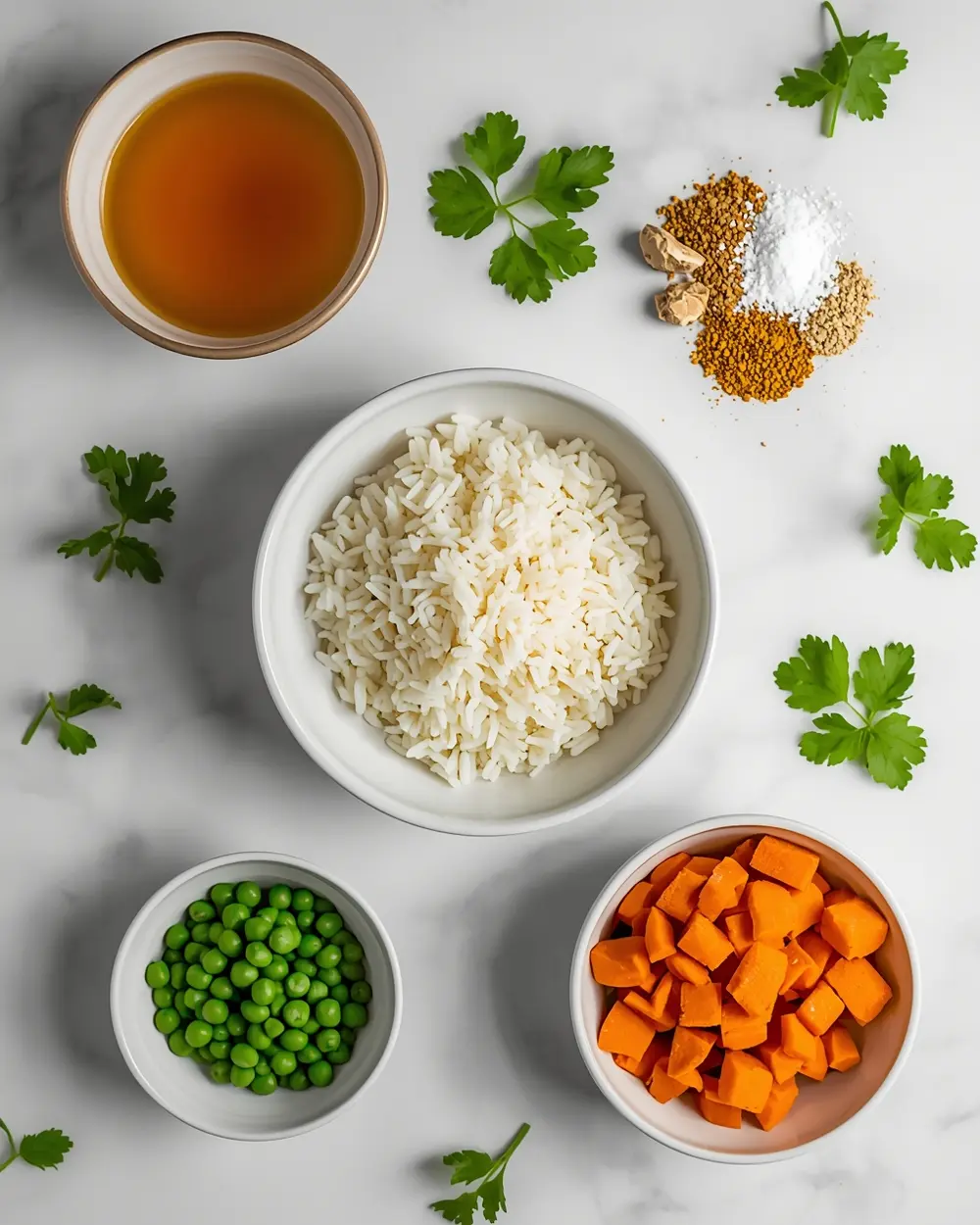 Ingredients for instant pot rice