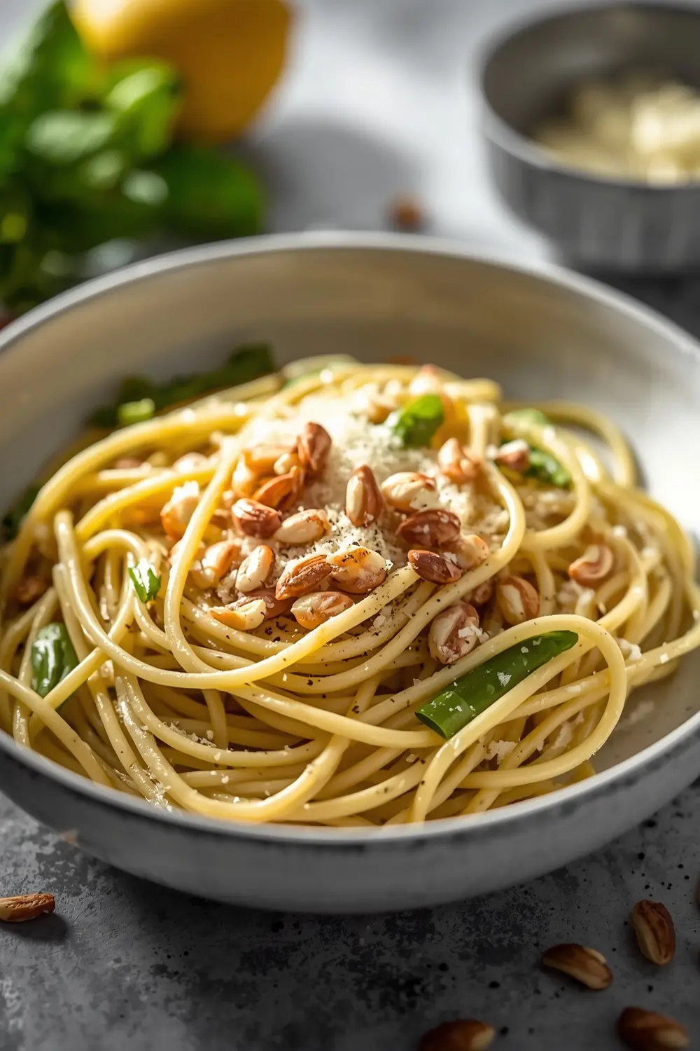 lemon asparagus pasta