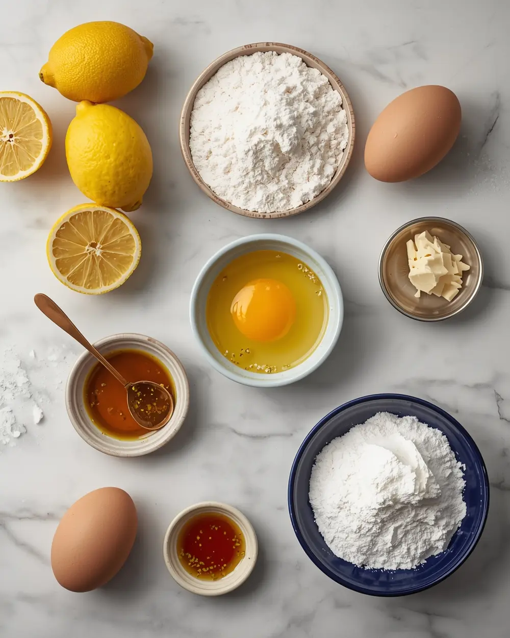 Ingredients for lemon bars
