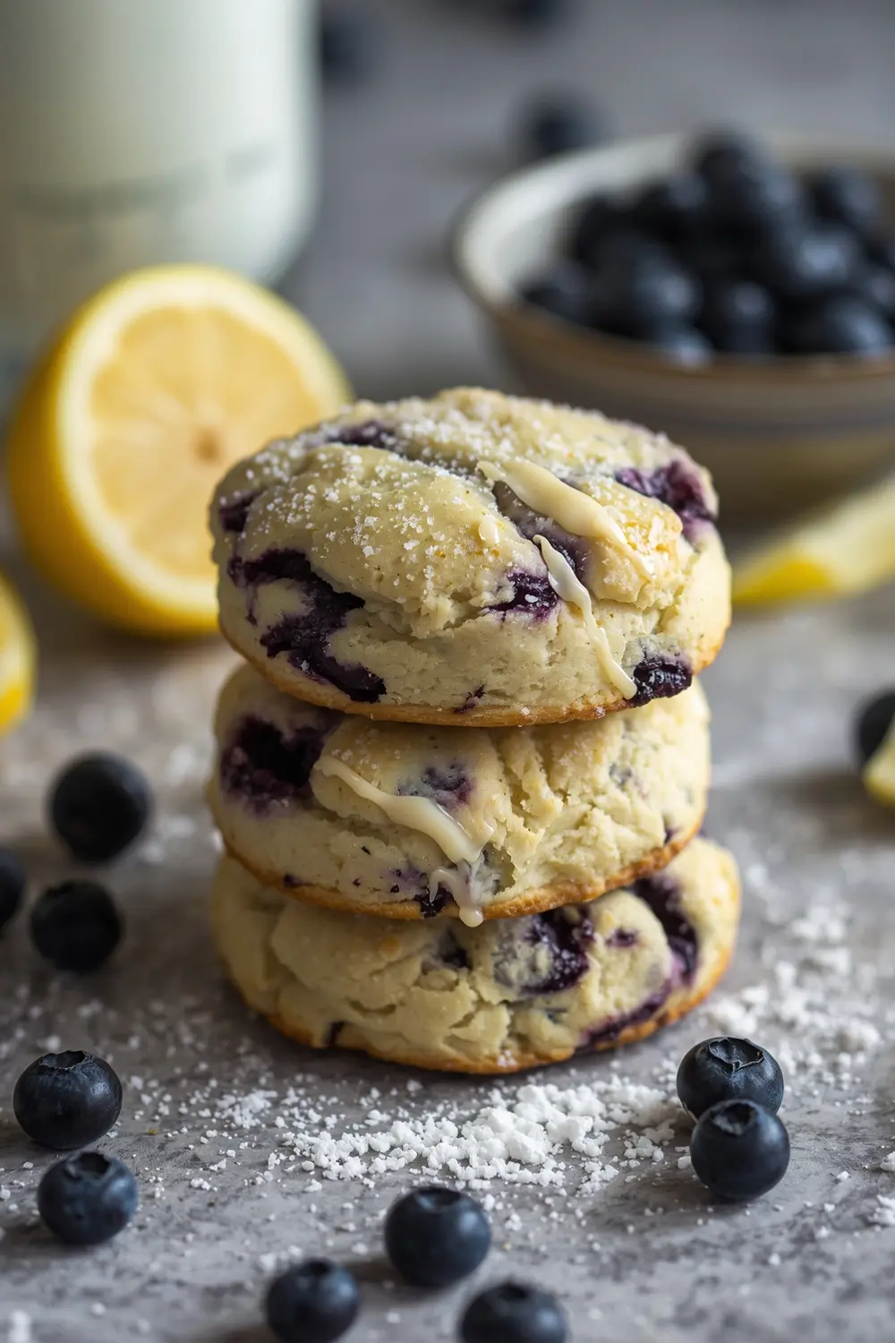 lemon blueberry scones