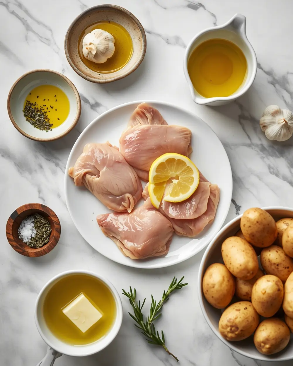 Ingredients for lemon chicken
