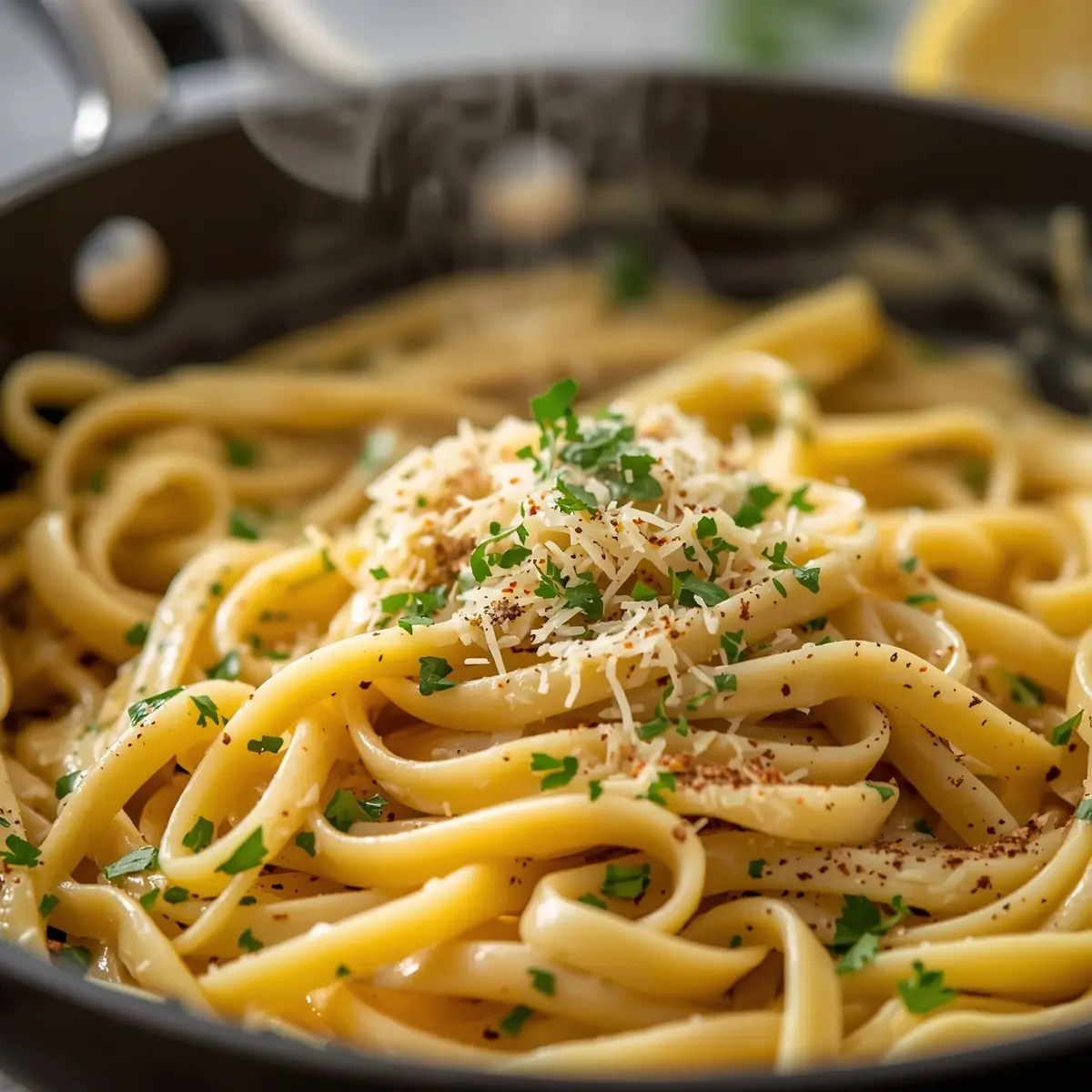 Cooking instructions for lemon cream pasta