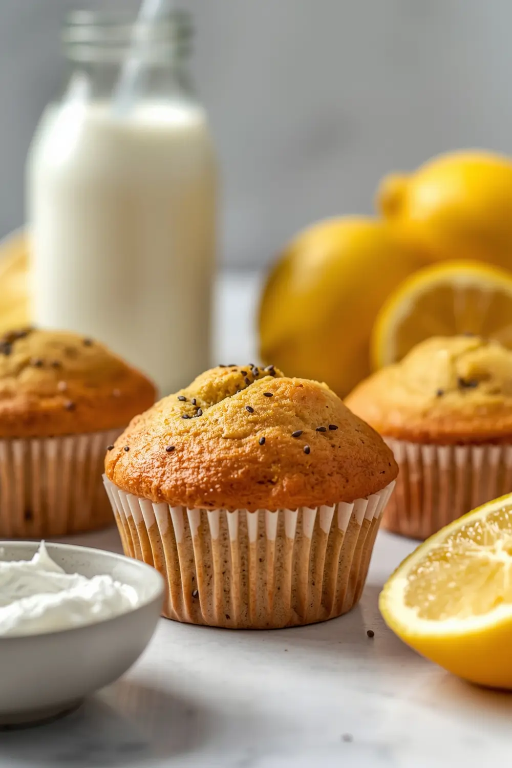 lemon poppy seed muffins