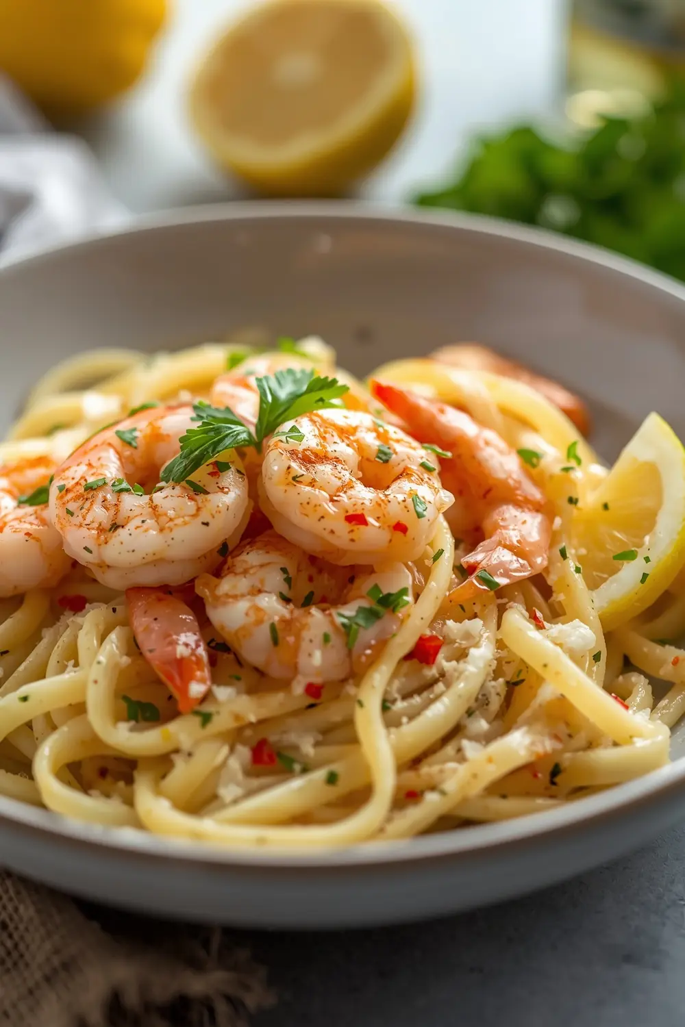 lemon shrimp pasta