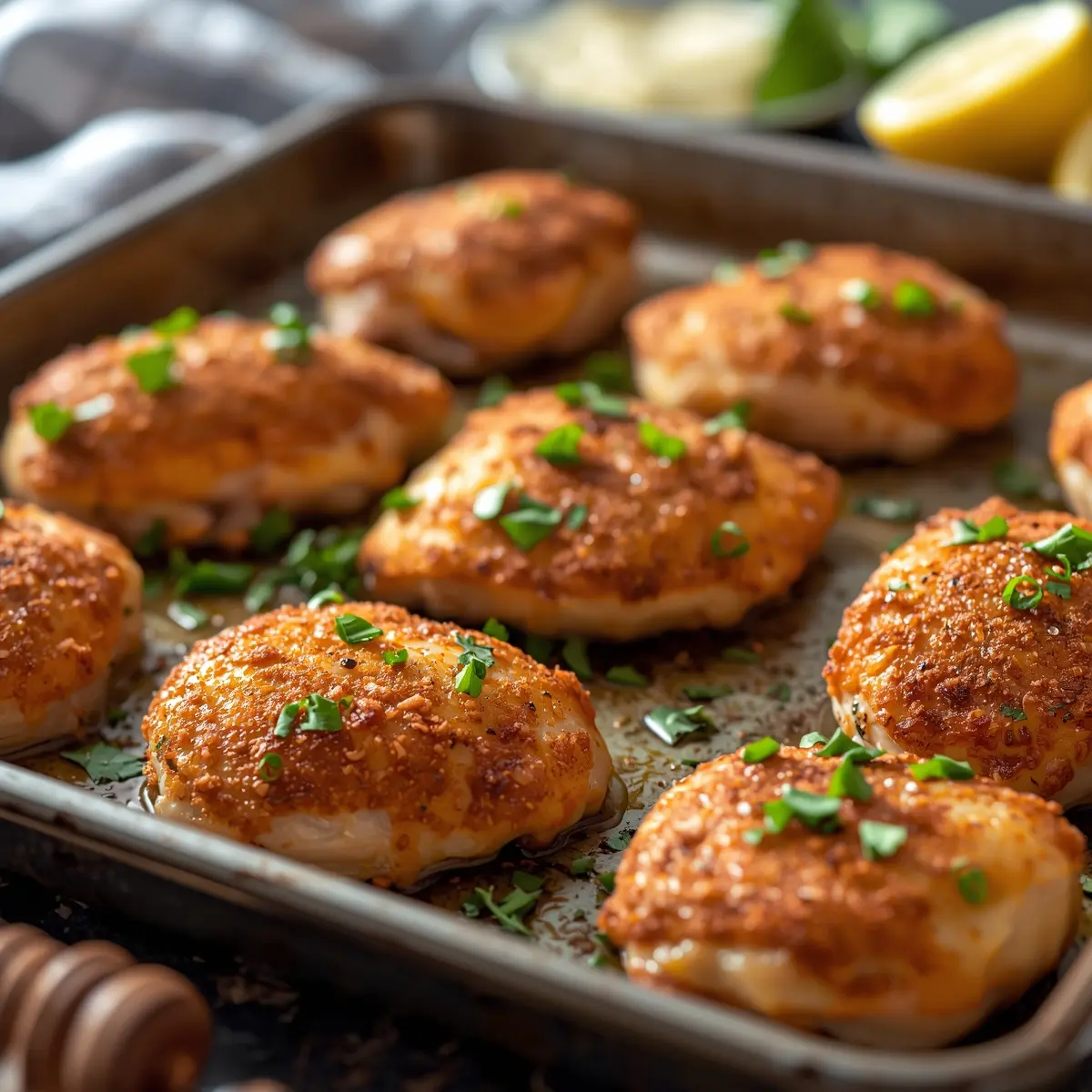 Cooking instructions for sheet pan chicken thighs