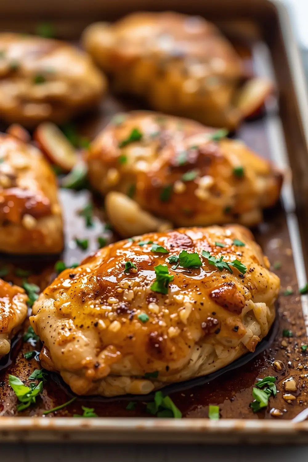 sheet pan honey garlic chicken