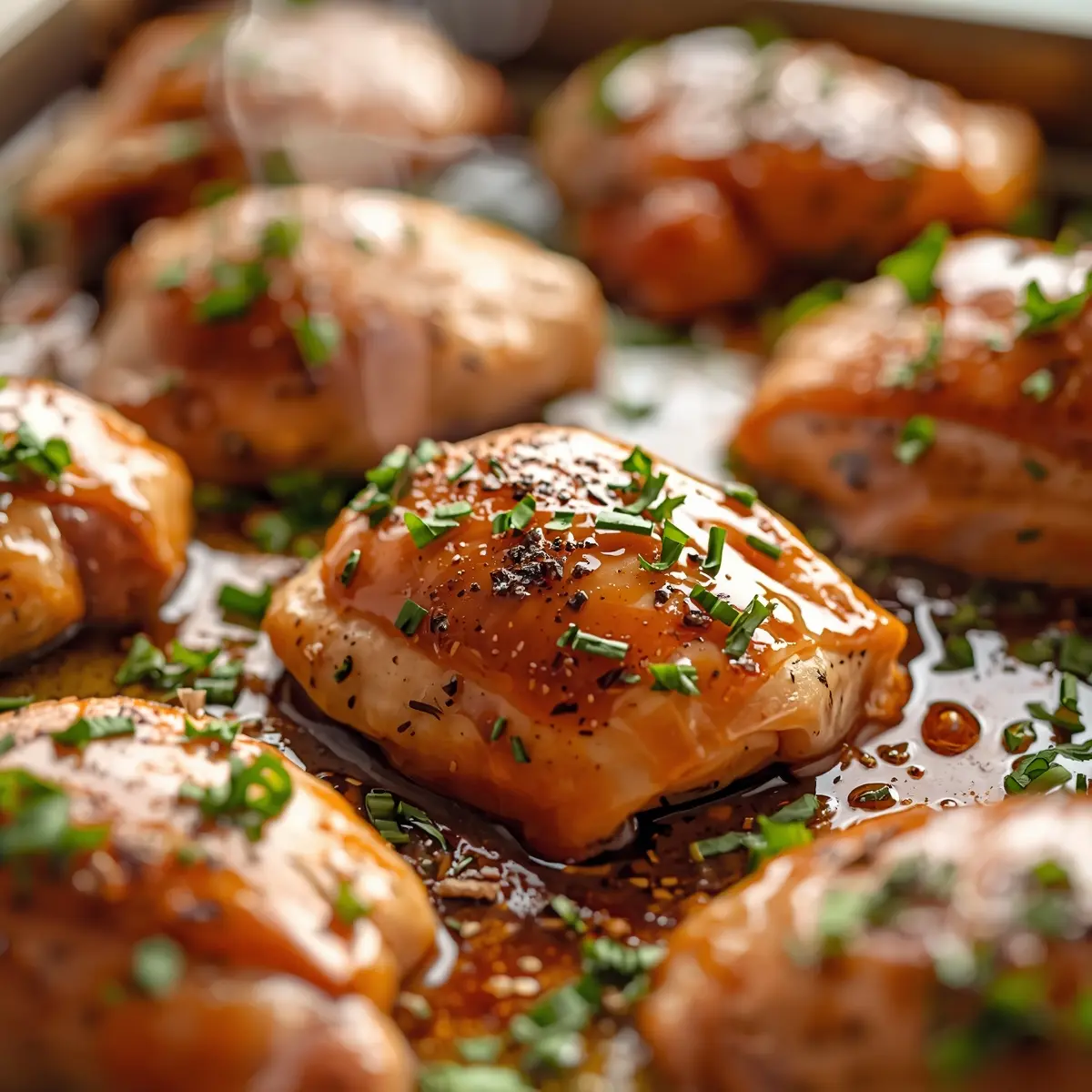 Cooking instructions for sheet pan honey garlic chicken