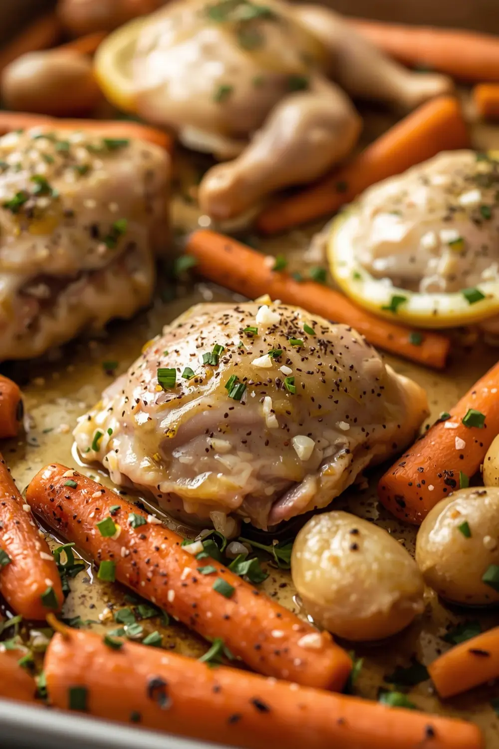sheet pan lemon chicken