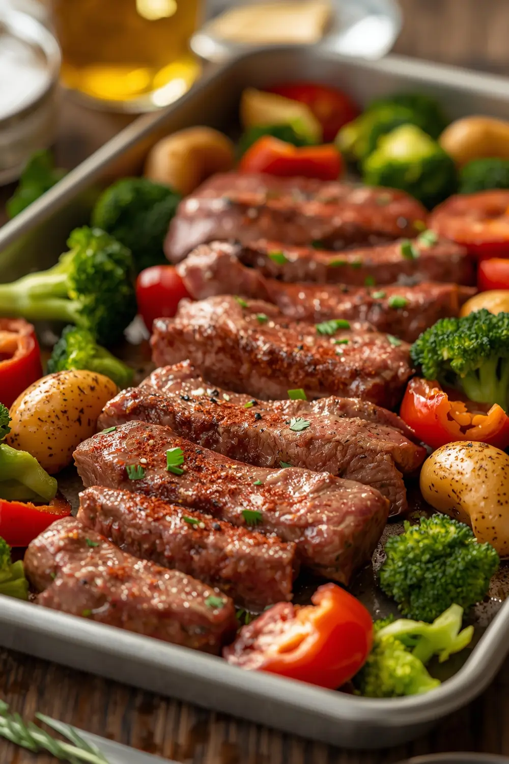 sheet pan steak and veggies