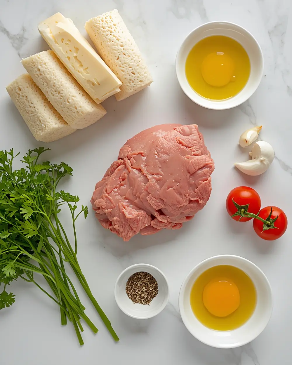 Ingredients for sheet pan turkey meatballs