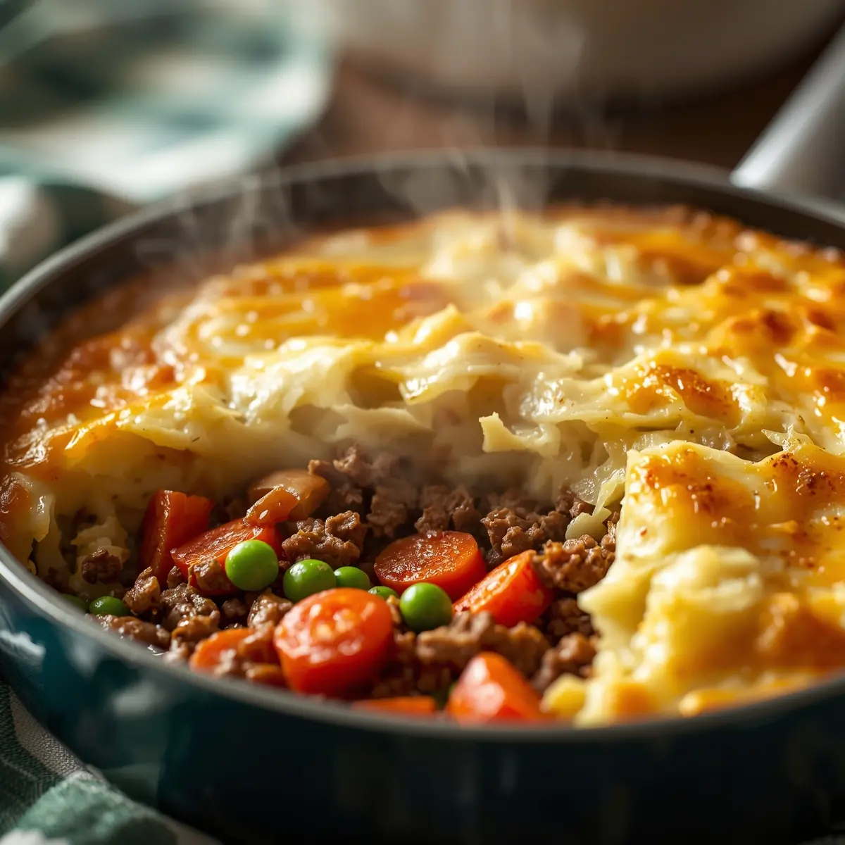 Cooking instructions for shepherd's pie