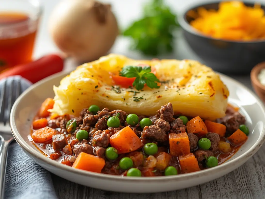 shepherd's pie ready to serve