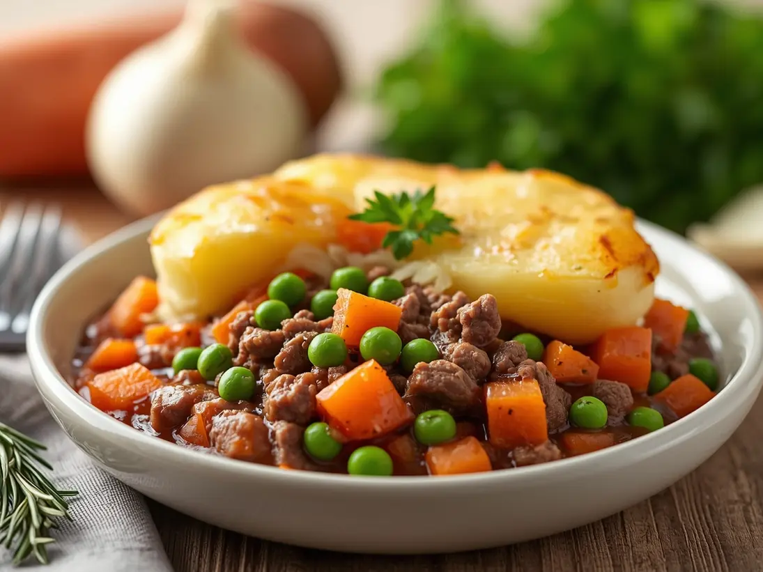 shepherd's pie ready to serve