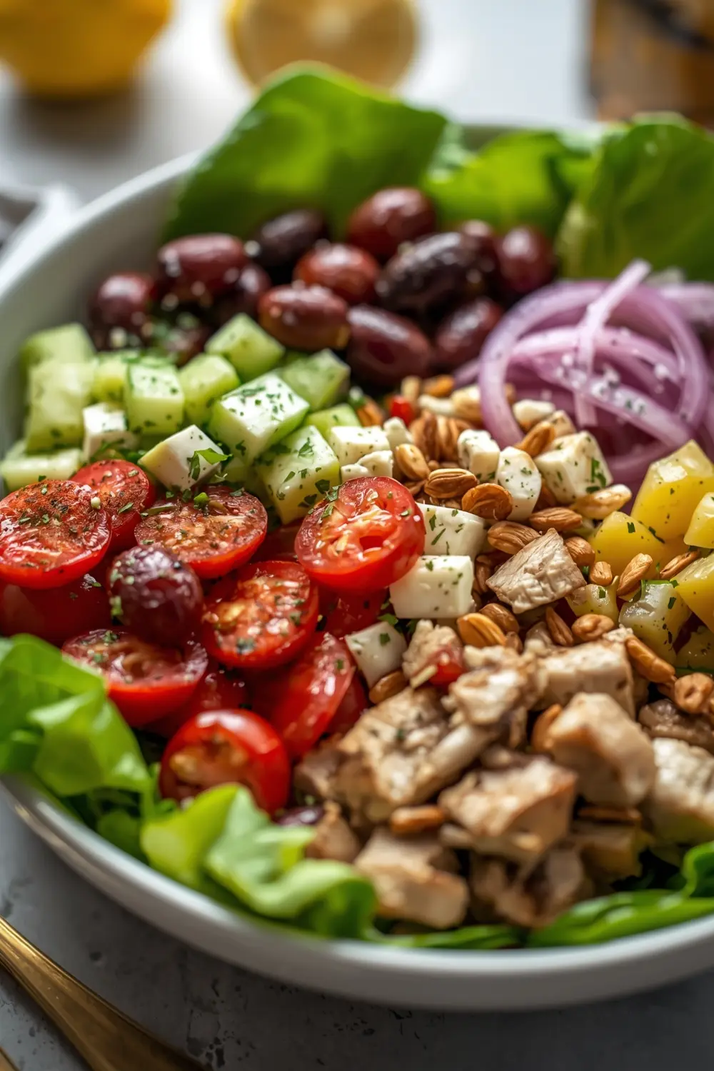 spring Greek salad