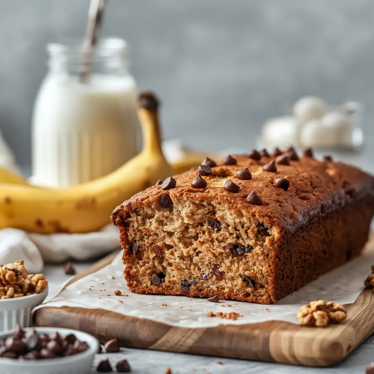 Cooking instructions for spring banana bread