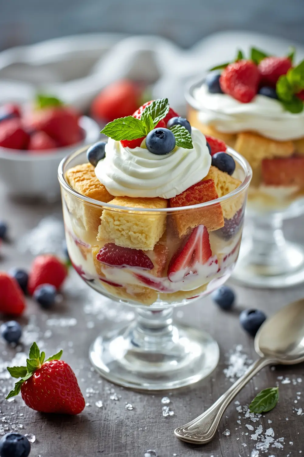 spring berry trifle