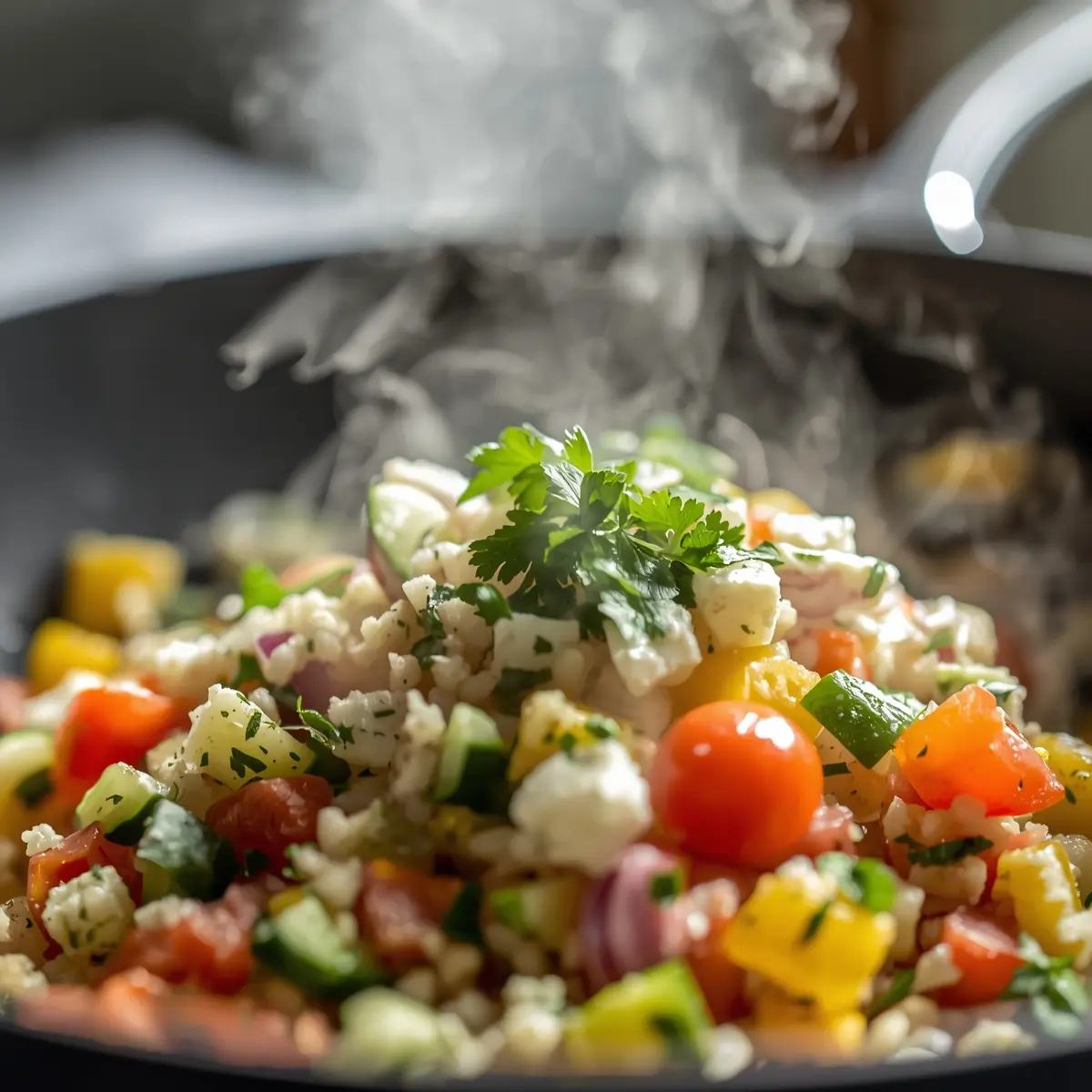 Cooking instructions for spring couscous salad