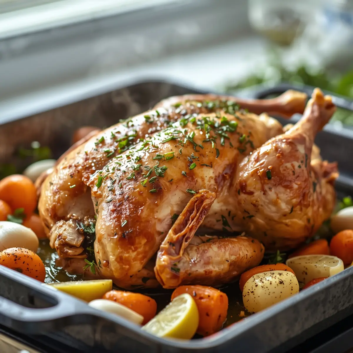 Cooking instructions for spring herb chicken