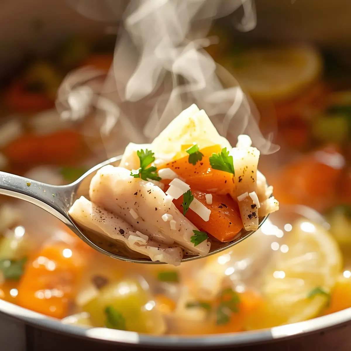 Cooking instructions for spring lemon chicken soup