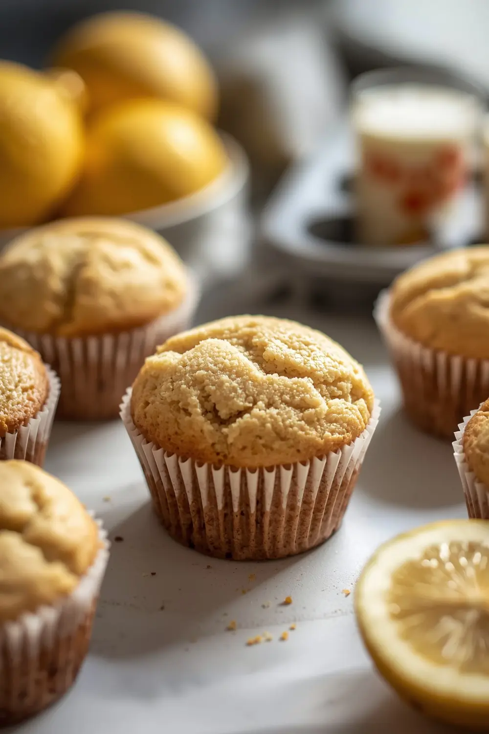 spring lemon muffins