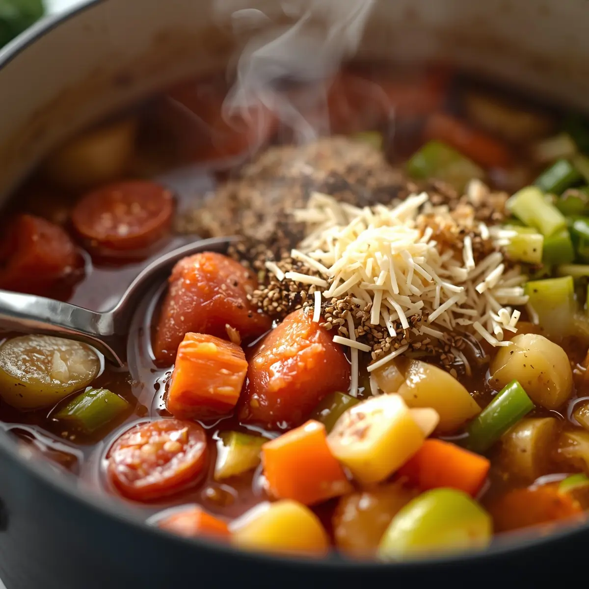 Cooking instructions for spring minestrone soup