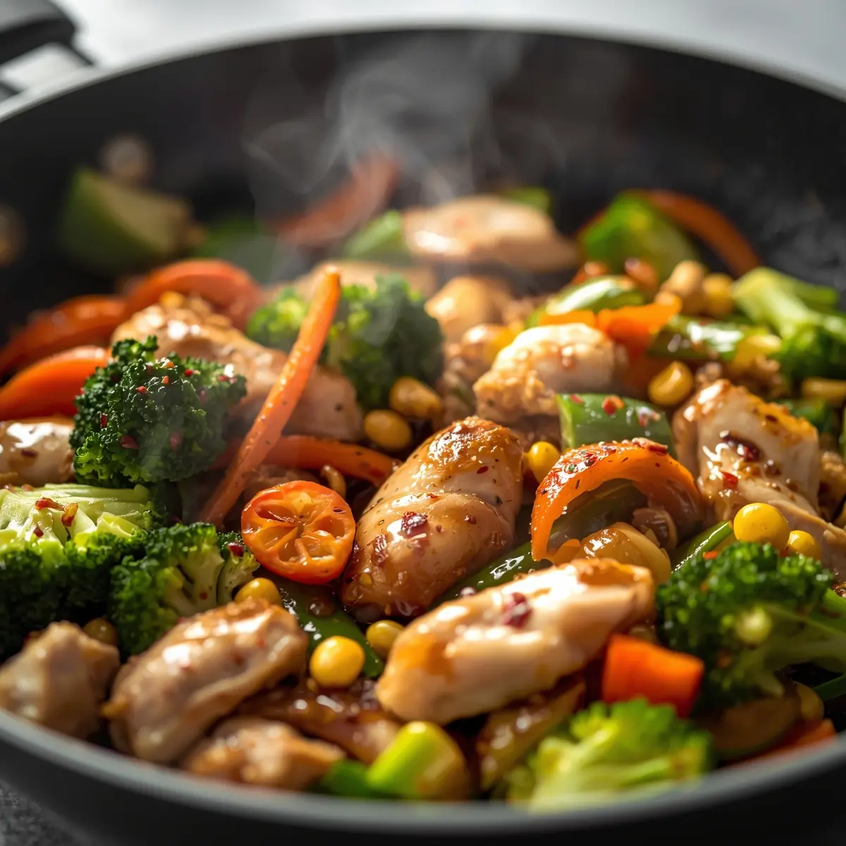 Cooking instructions for spring veggie stir fry