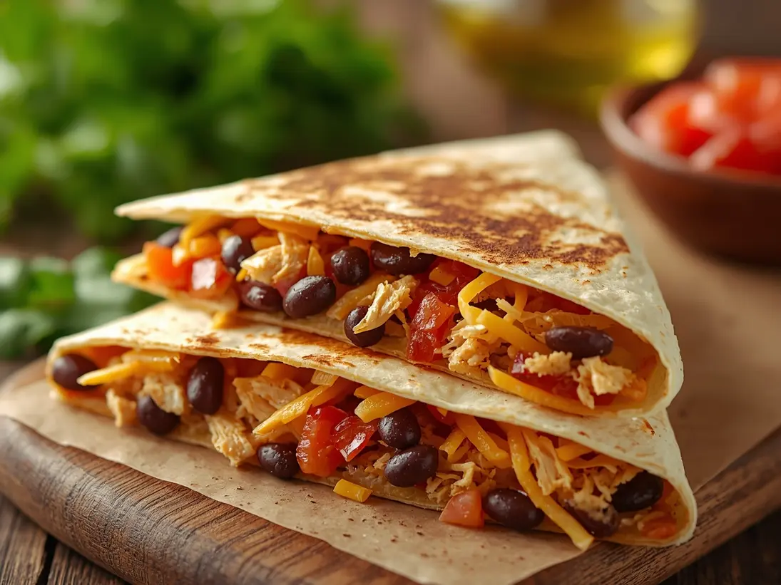 Cinco de Mayo quesadillas ready to serve