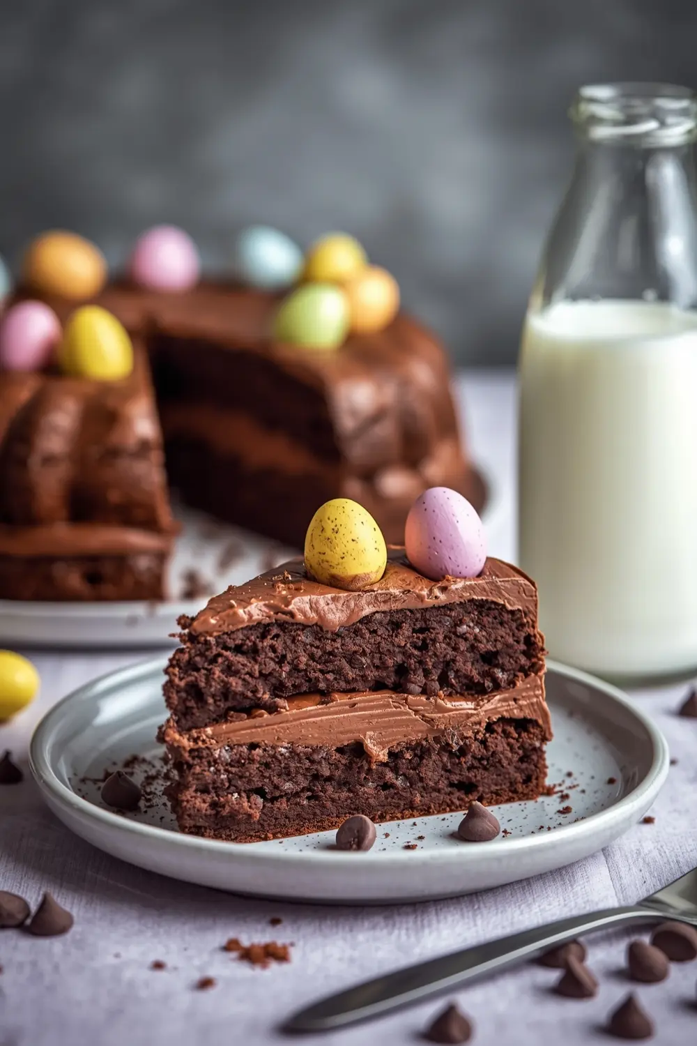 Easter chocolate cake