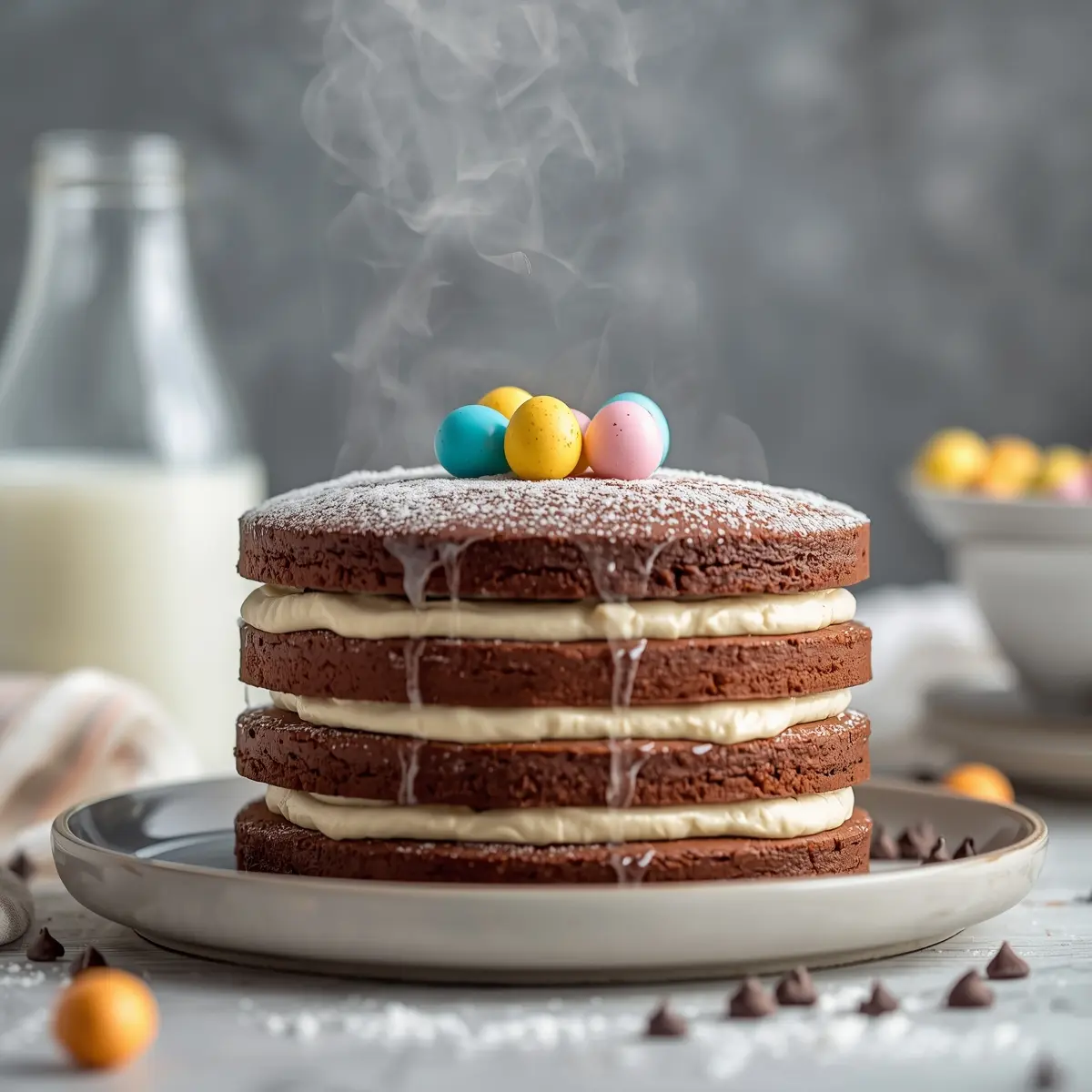 Cooking instructions for Easter chocolate cake