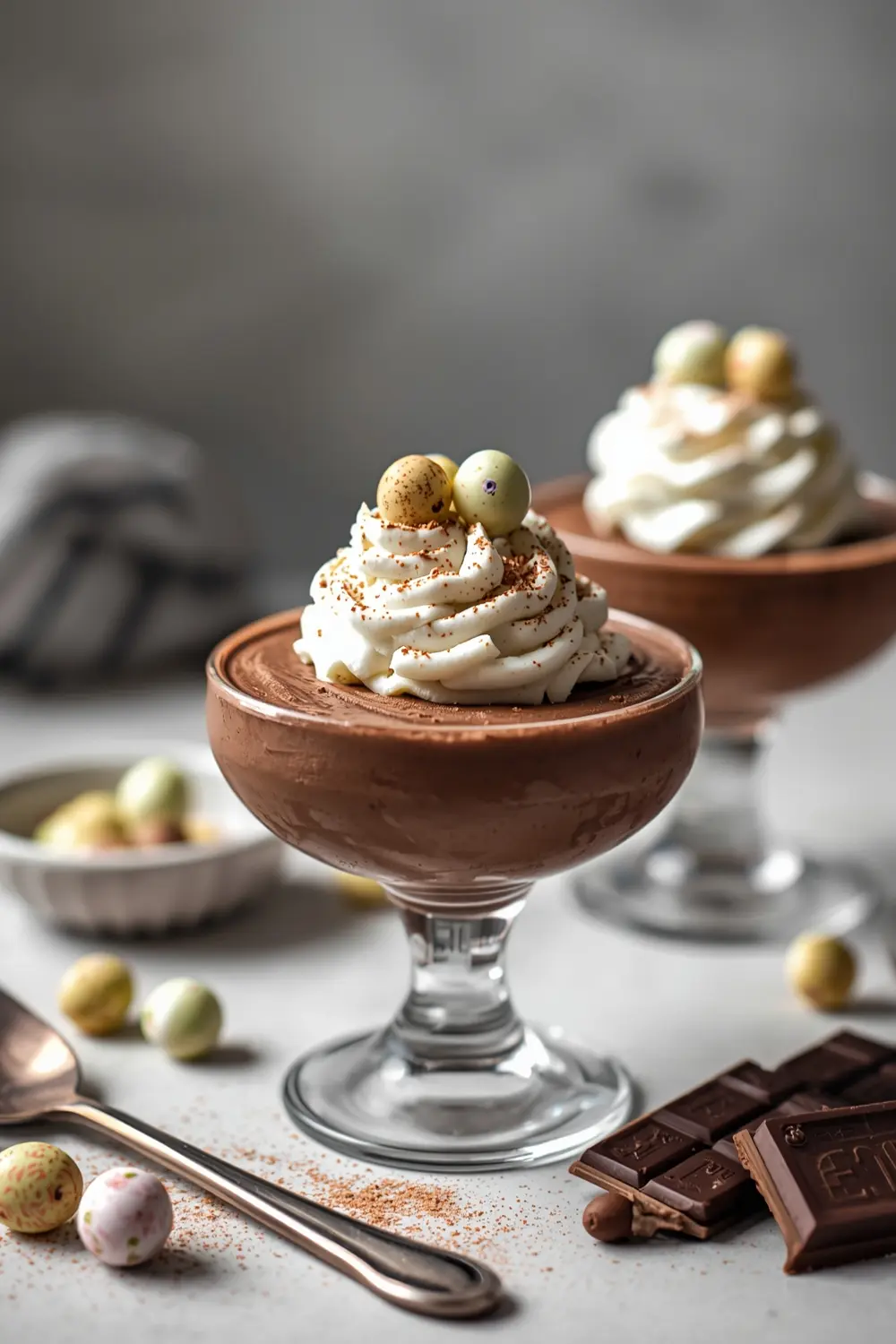 Easter chocolate mousse