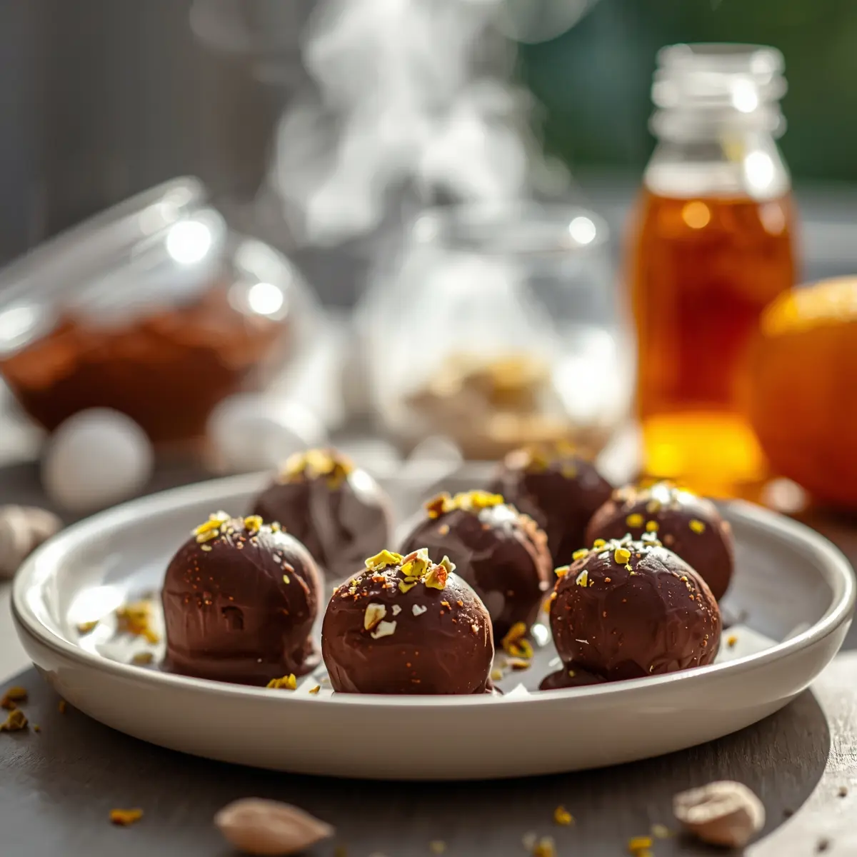 Cooking instructions for Easter chocolate truffles