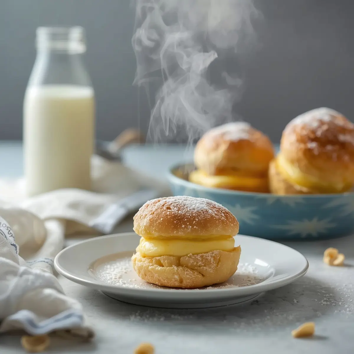 Cooking instructions for Easter cream puffs